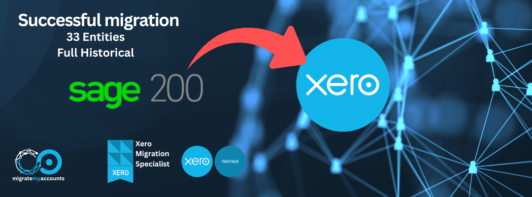 Sage 200 to Xero group migration testimonial