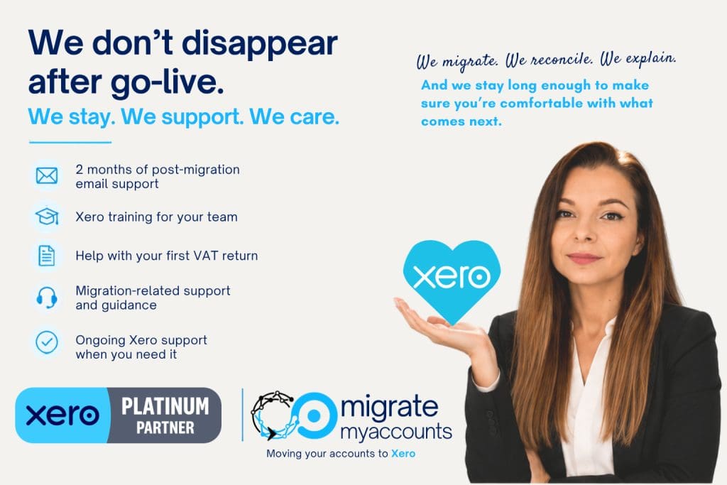 Post migration support for your Xero migration
