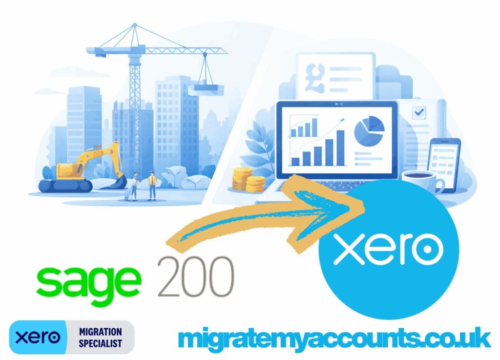 Sage 200 to xero construction migration