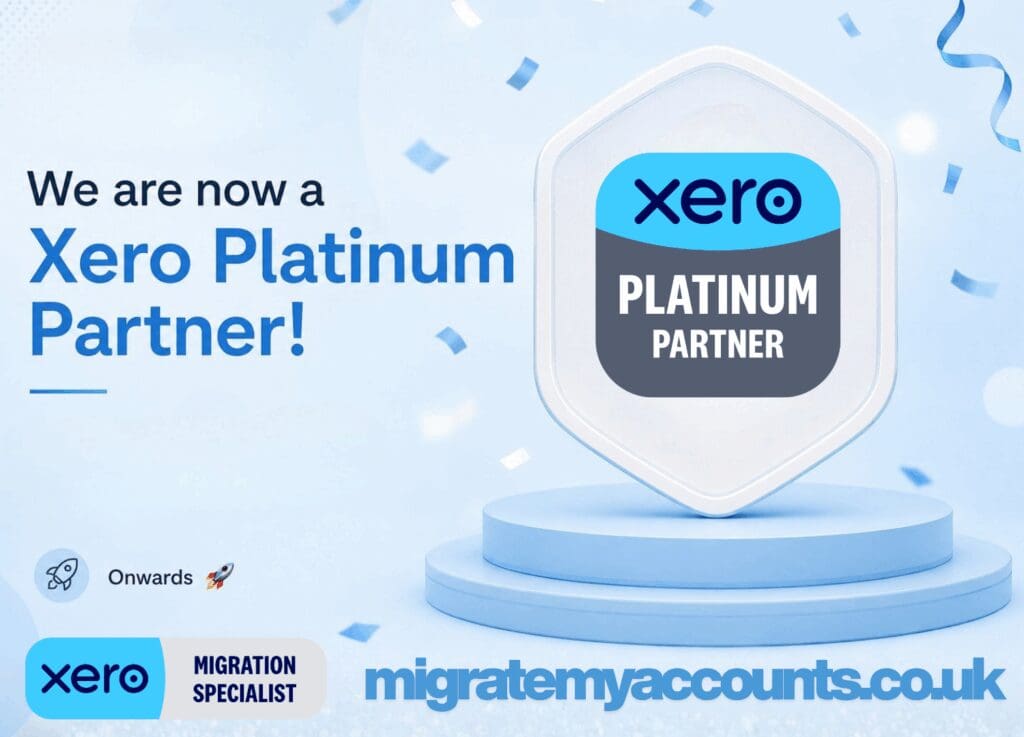 Migrate my accounts xero platinum partner