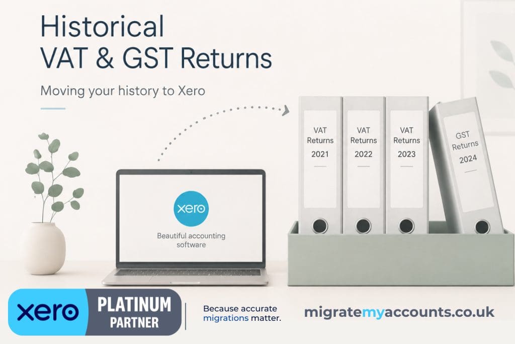 historical VAT and GST returns in Xero