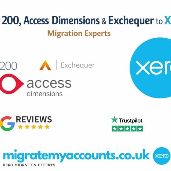 Sage 200 Access Dimensions Exchequer to Xero